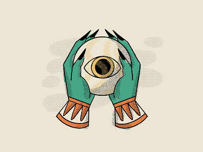 Crystal (eye)Ball color design illustration