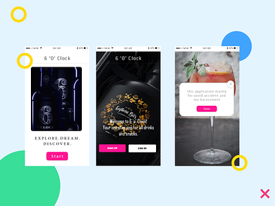 Online Drinks Booking alcohol alcoholic app app concept dailyui design onboarding screen ux
