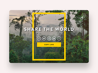 Daily UI #10: Social Share (National Geographic)