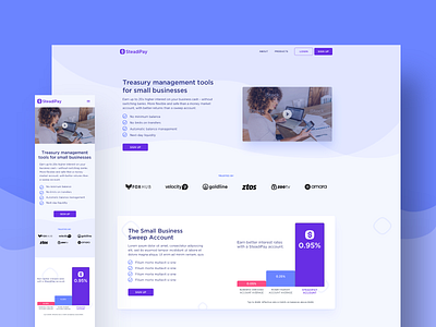 Product Landing Page Design | SteadiPay