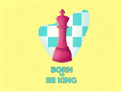 Born to be king affinitydesigner branding chess design graphicdesign illustraion king logo minimal procreate quotes vector