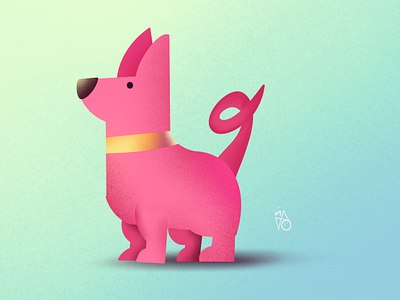 Doggy illustration affinitydesigner animal illustration character design characterdesign dog graphicdesign illustration minimal procreate