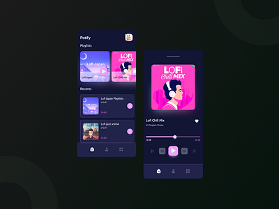 Music App ui app design music app product design ui