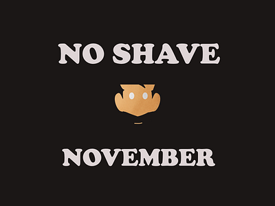 Minimal No shave November poster
