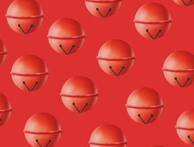 Jingle Bell pattern wallpaper by Sathya illustration on Dribbble