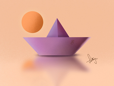 boat affinitydesigner boats graphicdesign illustration illustrator logo minimal ocean procreate sea ui vector