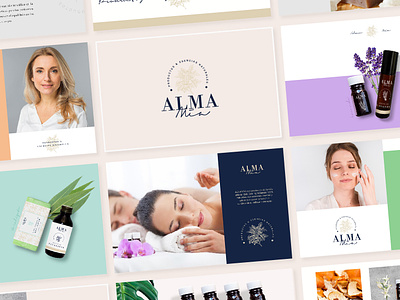 Alma Mía - Branding beauty branding care clean design illustration logo logodesign logotype minimal naturaleza nature