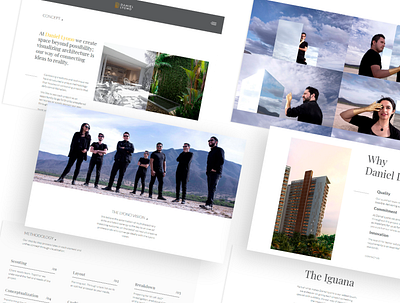 Website Daniel Lyono - About architecture design developer rendering web webdesign website