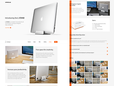 Macbook Air Stand apple clean design grid macbookair stand type typography ui website