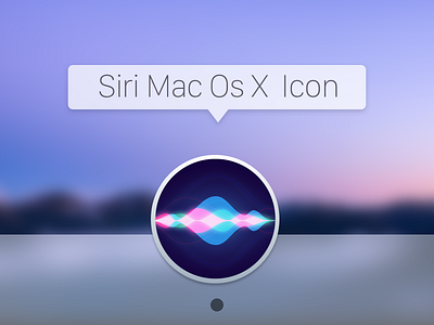 Siri Mac Os Icon app design dock icon macos siri type typography