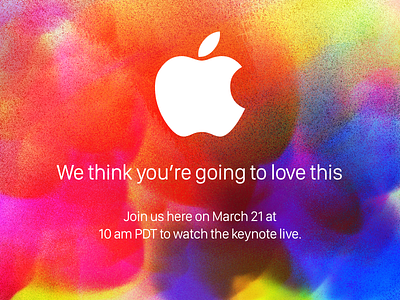 Apple March Invite(unofficial) apple canvas colors creative ipad keynote march paint pro