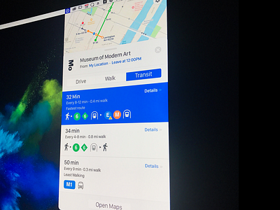 Apple Maps Menu Bar app apple clean design mac maps menu menubar osx simple ui ux