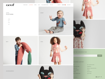 Clothes - Product Category cart children clean ecommerce furniture photography shop shopping typography ui ux website