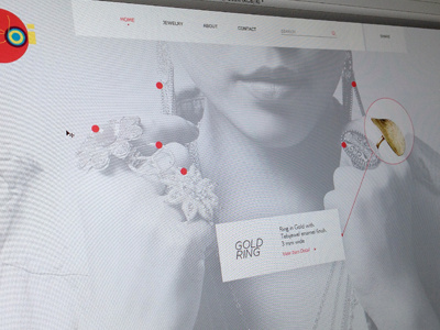TebiJewel design fashion minimalistic typography web website women