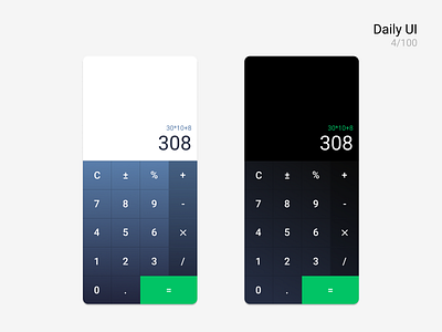 Daily UI #004 • Calculator