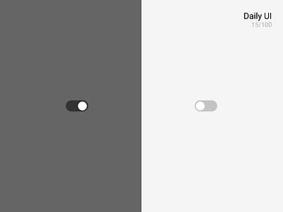 Daily UI #015 • On/Off Switch