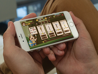 RPG Viking Mobile Game Design app game illustration mobile ui ux