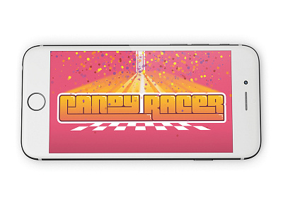 Race Title Screen Mobile Game Design app game illustration mobile typography