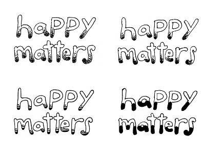 Happy Matters Film Fest Logo branding logo stop motion typography wordmark