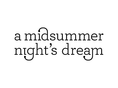 A Midsummer Night's Dream