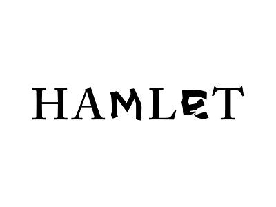 Hamlet theater theater branding theater design typography wordmark
