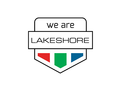 We Are Lakeshore Badge & Typography branding logo typography wordmark