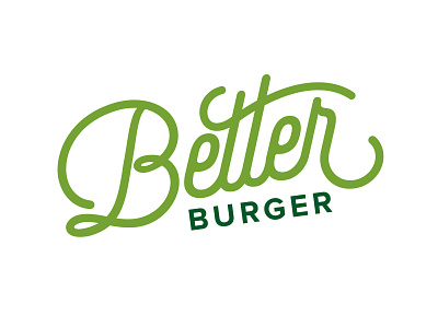 Better Burger icons illustration layout poster typography wordmark