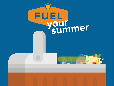 Fuel Your Summer Road Trip animatedgif animation gif illustration