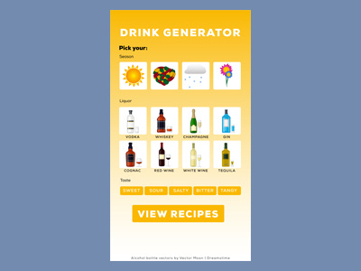 007 Drink Generator 100daysofui illustrator photoshop