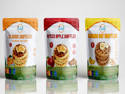 Spiced Apple Waffles Pouch design