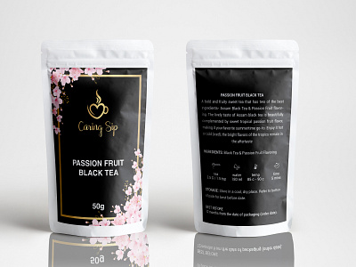 Black Tea Pouch Design