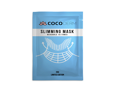 SLIMMING MASK POUCH PACKAGING DESIGN