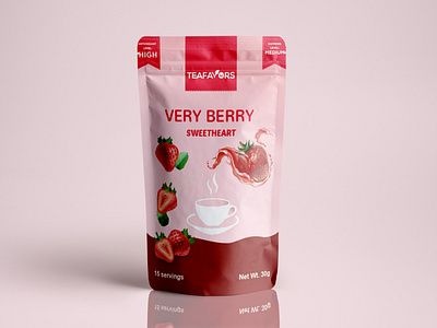 VERY BERRY SWEETHEART POUCH PACKAGING