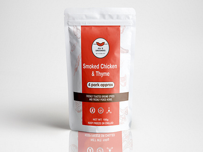 SMOKE CHICKEN AND THYME POUCH PACKAGING
