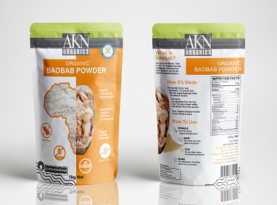 BAOBAB POWDER POUCH PACKAGING pouch bag design