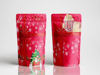 CHRISTMAS PACKAGING pouch bag design
