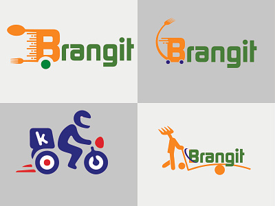 Grocery service delivery logo