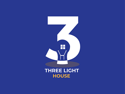 Tree light house logo