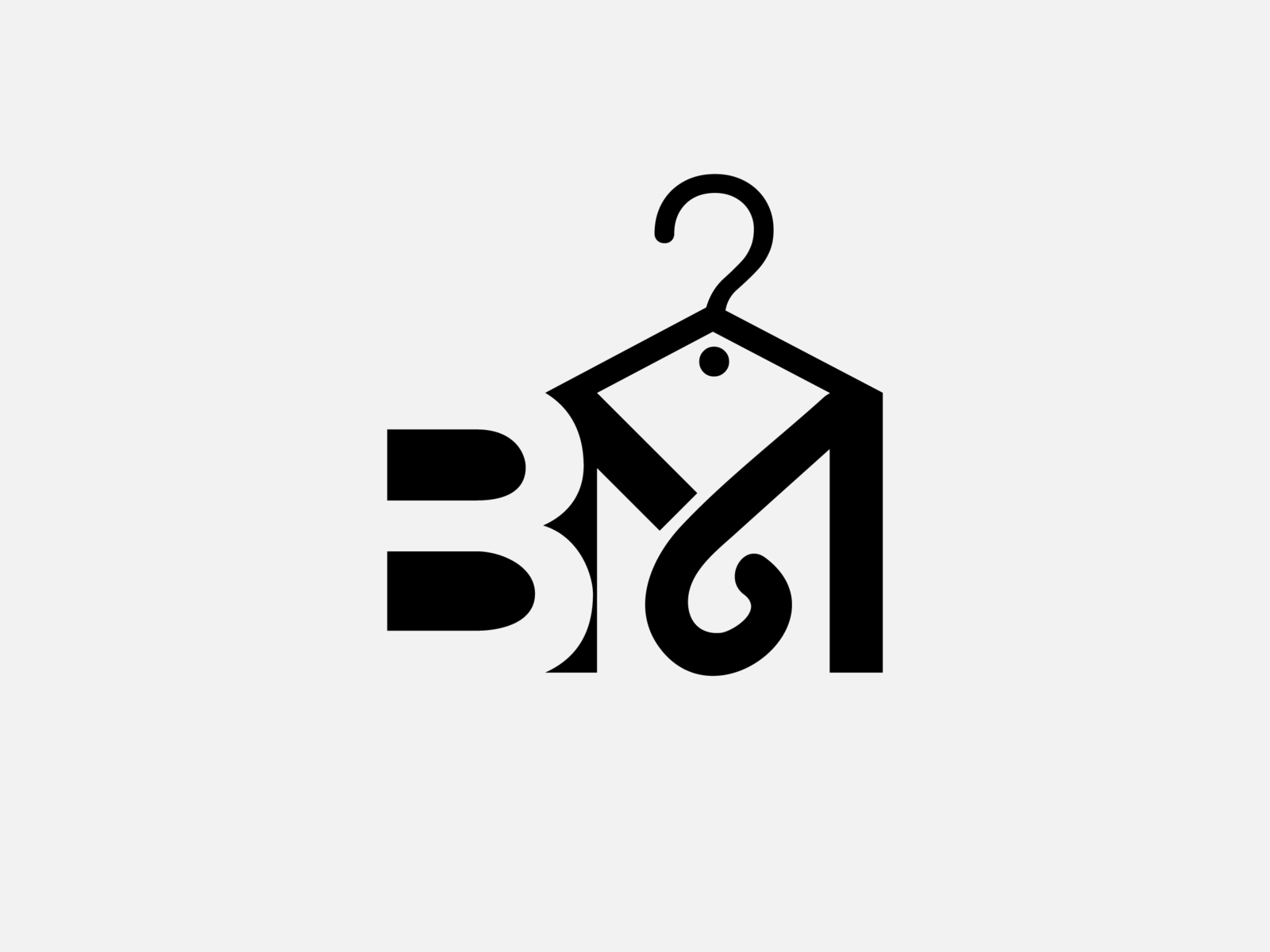 B & M cloth brand logo by Rasel Ahmed on Dribbble