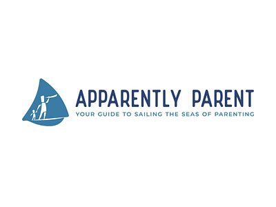 Apparently Parent boat boat logo branding design kids logo logo design logo design branding logo designer logodesign logomark logotype parent parent and child parenting podcast vector