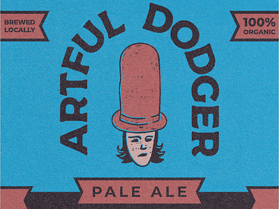 Artful Dodger beer beer art beer label beer labels brand brand identity branding branding design craft craftbeer design dodger identitydesign logo logo design package design vector