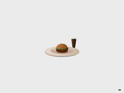 Hamburger affinity designer burger design drink hamburger illustration vector