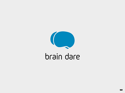 Brain Dare adobe illustrator brain design illustrator logo logo design logoworkout