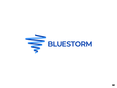 Bluestorm blue bluestorm design logo logo design ribbon storm tornado vector