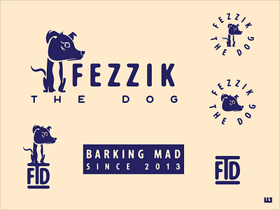 Fezzik the Dog brand branding branding and identity branding design design identity design illustration illustrator logo logo design logodesign responsive branding vector