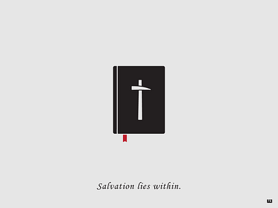 Salvation lies within bible branding challenge cross design film icon icon design iconography logo logo design movie rock hammer salvation shawshank the shawshank redemption vector warmup