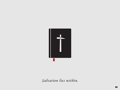 Salvation lies within bible branding challenge cross design film icon icon design iconography logo logo design movie rock hammer salvation shawshank the shawshank redemption vector warmup