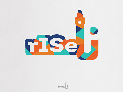 rISe Up - Iasi Capitala Tineretului din Romania - Logo design iasi logo logo design logodesign minimalist rise up romania vector
