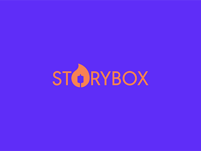 Storybox agency branding creative agency design fire gradient gradient logo gradients illustration logo logo design marshmallow minimalist negative space responsive logo smores typography vector