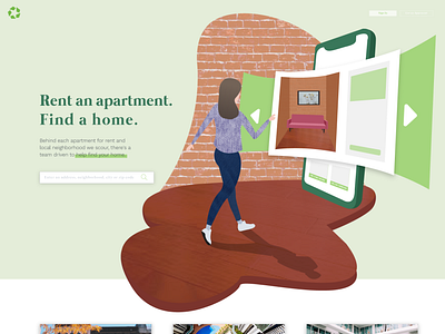 Apartment Website Illustration